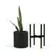 thumbnail image 4 of Maceta Cilindro Negro Moderna Base De Metal Negro Interior/ext. Macetas y maceteros Estilo moderno, elegante y minimalista., 4 of 4
