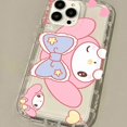 thumbnail image 3 of Kuromi Hello Kitty Soft TPU Case for Samsung Galaxy S24 S23 Ultra S22 S21 FE S20 S10 Plus Note 20 10 Pro A34 A54 A33 A53 Cover, 3 of 5