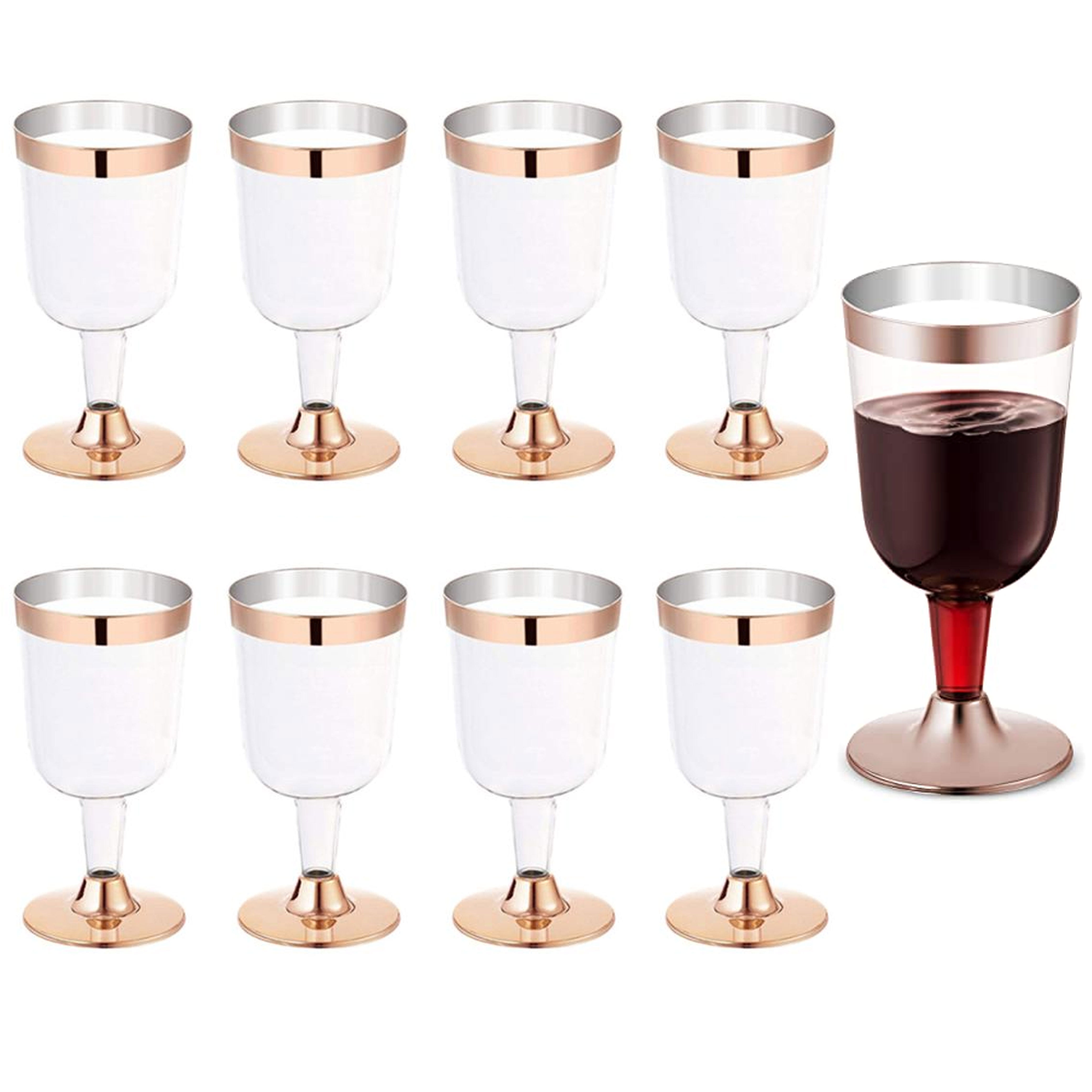 Champagne Plastic Wine Glasses Box of 240-4.5 Ounce Wine Glass Martini 