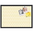 thumbnail image 2 of PinPix 27x19 Custom Cork Bulletin Board Ikat Vintage Gold Poster Board Has a Fabric Style Canvas Finish, Framed in Ikat Vintage Gold, by ArtToFrames (PinPix-1598), 2 of 5