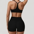 thumbnail image 4 of Women's Scoop Neck Sports Bra with Adjustable Straps and Smooth Stretch Fit - Medium, Black, 4 of 6