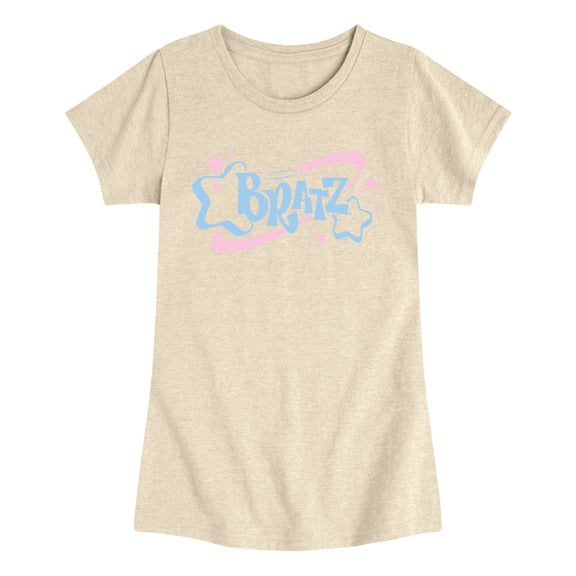 Bratz! - Pastel Logo Collage - Youth Girls Fitted Short Sleeve T-Shirt