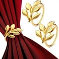 thumbnail image 1 of czcpp-20Pcs Gold Leaf Napkin Rings - Elegant Gold Napkin Ring for Table Napkins - Holiday Napkin Rings Thanksgiving Theme - Gold Fall Napkin Rings for Birthday, Wedding Valentines Gold Napkin Ring Ho, 1 of 4