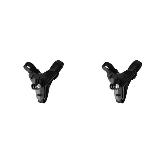 Langgg Motorcycle Helmet Chin Stand Camera Mount Bracket Portable Plastic Motorbike Recorder Holder Base Riding Upgrade Black 2Set
