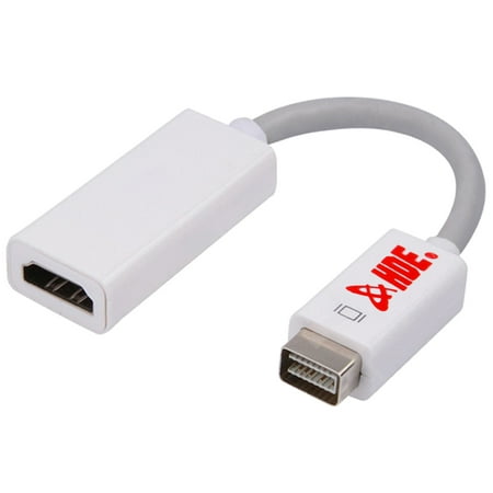 - HDE Mini DVI Male to HDMI Female Video Adapter Cable AD-MDVI-HDMI for Apple iMac Macbooks Powerbook G4