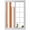 Orange, variant on Green White Ombre Window Privacy Film, Country Pastoral Gradient Minimalist Static Cling UV Sun Blocking Heat Control Window Tint, Non-Adhesive One Way Windows Privacy Cover 19.6''x39.3''