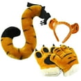 thumbnail image 2 of 1 juego de accesorios para disfraz de tigre, diadema con orejas de animal, guantes y cola., 2 of 7