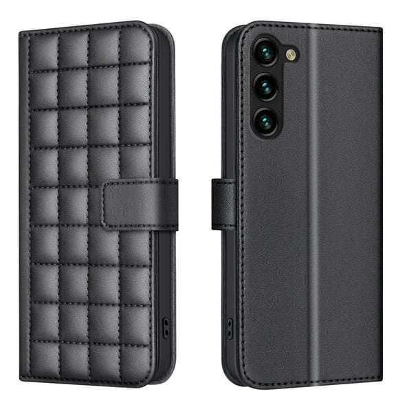 Wallet Case for Samsung Galaxy S23 Plus with Wrist Strap & Shoulder Strap, Multiple Card Slots Folio Purse PU Leather Stand Full Body Protection Phone Case Cover for Samsung Galaxy S23 Plus, Black