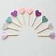 thumbnail image 4 of Yuarrent 30 piezas palillo de dientes corazón Cupcake selecciones pastel Toppers boda fiesta de cumpleaños Decoración del hogar Color claro mixto, 4 of 6