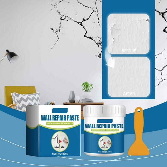 Wall Paste Covers Stains Wall Paint Off Proof Wall Paint Cracks Agent Patch A Hole in Clothes Wall Panel Cover Hole Drywall Mud Mixture
