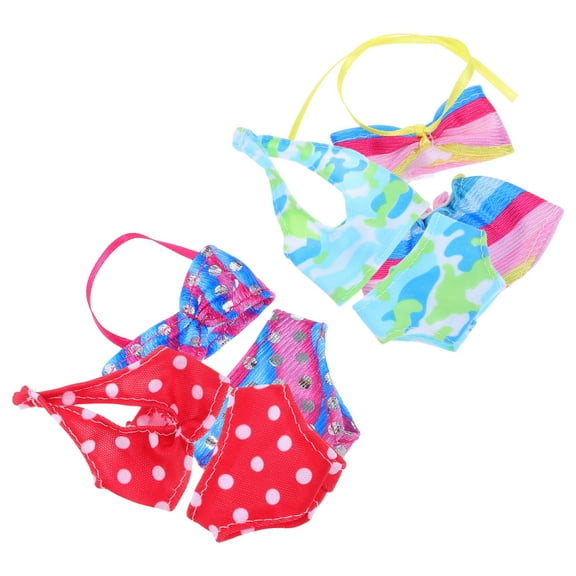 Niceauty 4 Sets Swimwear Doll Summer Clothes Assorted Color For Seaside Themes And Fun