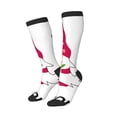 thumbnail image 2 of Vsdgher Love You Mom Print Thigh High Socks Extra Long Stretchy Sock Women Over Knee High Opaque Stocking Daily Wear, 2 of 8