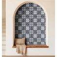 thumbnail image 5 of S4Sassy Peel & Stick Vinyl Wallpaper, Geometric Mosaic Tile Wallpaper Contact Paper Waterproof - Gray, 25"x360" ,Textured Finish, Removable Wall Covering for Bedroom, Living Room, Entryways, 5 of 8
