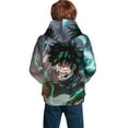 thumbnail image 2 of My Hero Academia Hoodie 3D Print Pullover Hooded Long Sleeve Sweatshirts Tops Blouse with Pocket for Boys Girls Large, 2 of 7