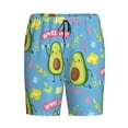 thumbnail image 7 of JUNZAN Avocado Work Out Pattern Sleep Pajama Shorts for Men,Men's Pajama Bottoms,Sleepwear,Pj Shorts, 7 of 7