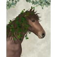 thumbnail image 2 of Fab Funky 26x32 White Modern Wood Framed Museum Art Print Titled - Horse Chestnut with Ivy, 2 of 4