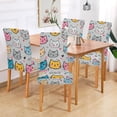thumbnail image 2 of Yayeee 4 Pack Dining Chair Covers Stretch Parson Chairs Slipcovers Seat Protector, Cute Cat Pattern, 2 of 6