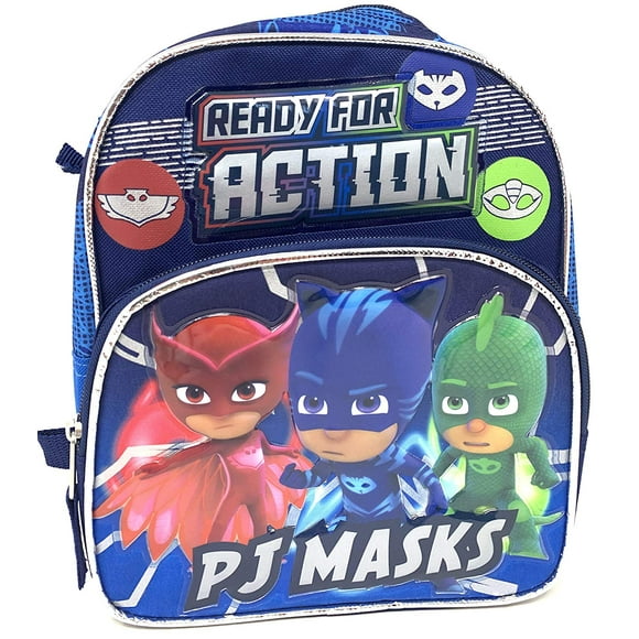 Mini Sac à Dos - PJ Masks - Prêt pour l'Action 10" Nouveau 202242