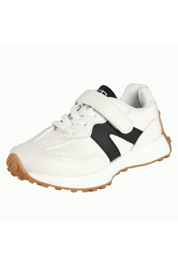 Kids Shoes Running Girls Boys School Spring Casual Sports Sneakers Basketball(Black,10)