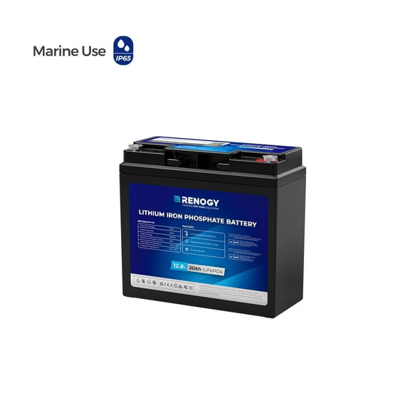 12V 20Ah Trolling Motor Lithium Iron Phosphate Battery, Built-In Smart BMS, 4000  Cycles Lithium Battery, Perfect for RV, Motorhomes