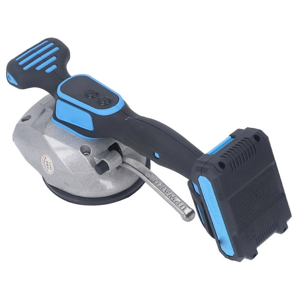 Herramienta de vibración para azulejos con ventosa de 12 cm, 6 velocidades, ajustable, de mano, 13 000 RPM, con baterías de 21 V y 12 000 mAh, enchufe estadounidense de 100 a 240 V