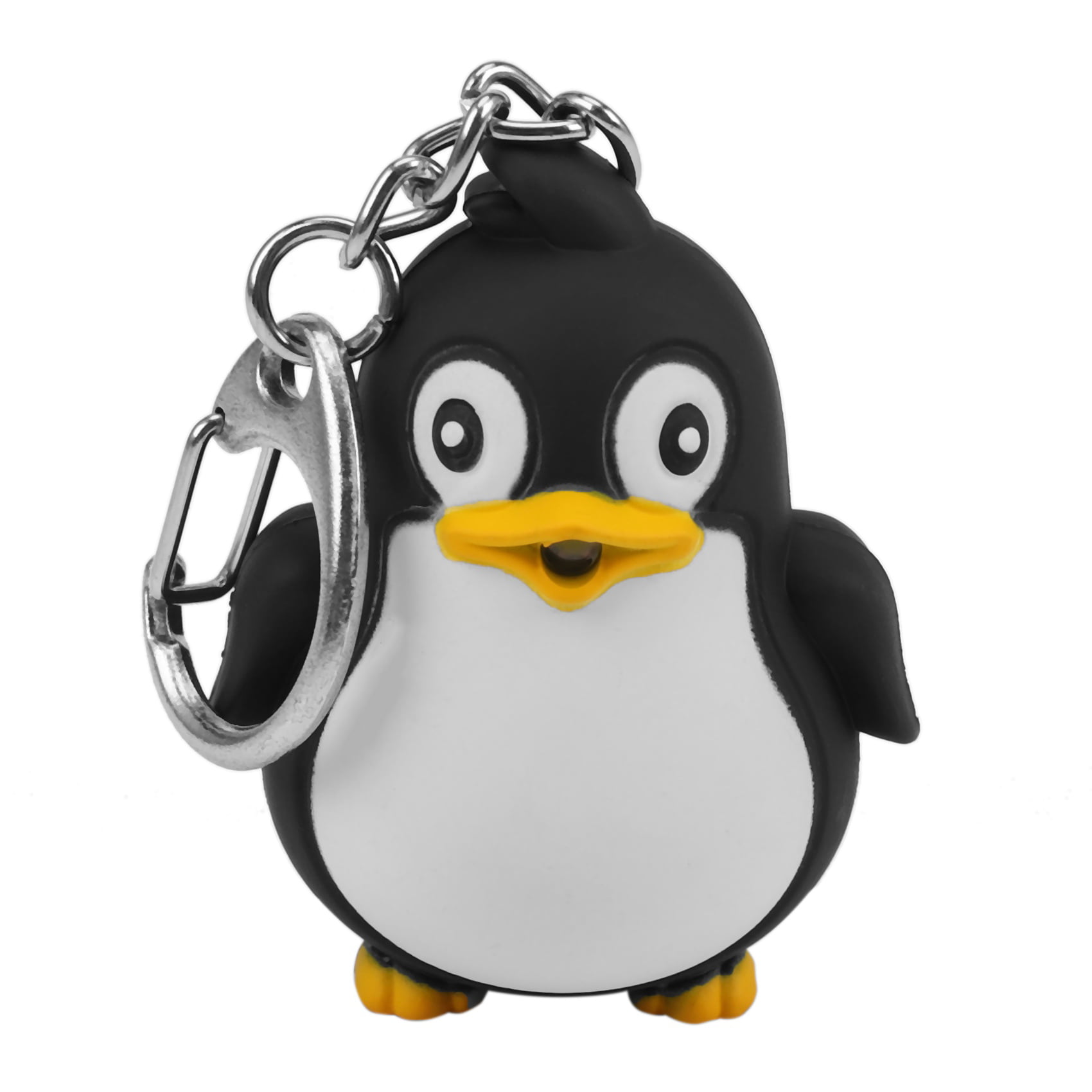 Novelty Penguin Keyring Miniature Clock 