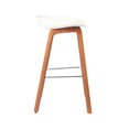 thumbnail image 2 of Bronte Living 26 inch Modern Polypropylene Counter Stool with Footrest for Kitchen, Restaurant - Series Connor - Set of 3, 2 of 7
