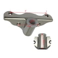 thumbnail image 4 of 2 Pcs Support de Rangée de Verrouillage en Acier Inoxydable 316 pour 1/2 Tige de Verrouillage, pour Bateau Yacht (Vis Non Incluses), 4 of 5