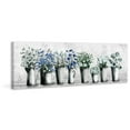 thumbnail image 2 of Parvez Taj Tulips and Blues Painting Print on Wrapped Canvas, 2 of 6