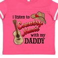 thumbnail image 4 of Inktastic I Listen to Country Music with My Daddy Guitar and Hat Boys or Girls Toddler T-Shirt, 4 of 5