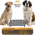 thumbnail image 3 of Neater Pet Brands Neater Slow Feeder to Improve Digestion, Stop Obesity, and Slow Down Eating, 6 Cups, Gunmetal, 3 of 10