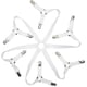thumbnail image 1 of Sábana Bajera Blanca Sujetadores de Sábana Bajera Ajustables en 6 Lados, Correas para Sábanas, Adecuado para Todos los Colchones Redondos y Cuadrados-Toweter, 1 of 5