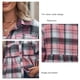 thumbnail image 5 of Camisa a cuadros de manga larga para mujer NikouMX con botones, 5 of 6