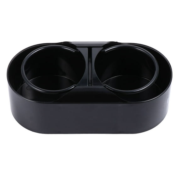 landege Car Cup Holder Car Organizer Drinking Bracket Water Bottle Double Cup Holder Universal Multifunctional Car Front Organizer ( Black )