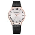 thumbnail image 1 of Reloj analógico de cuarzo para hombres y mujeres de negocios a la moda, reloj de pulsera de ocio de muestra, oro rosa grande, 1 of 3