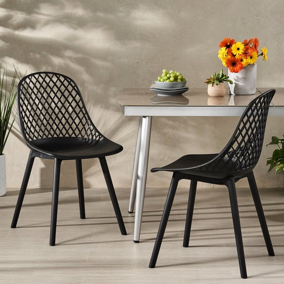 Outdoor Plastic Chairs for Backyard Dining | Weatherproof Function | Polypropylene Blend | Offer Sturdy Backyard Seating