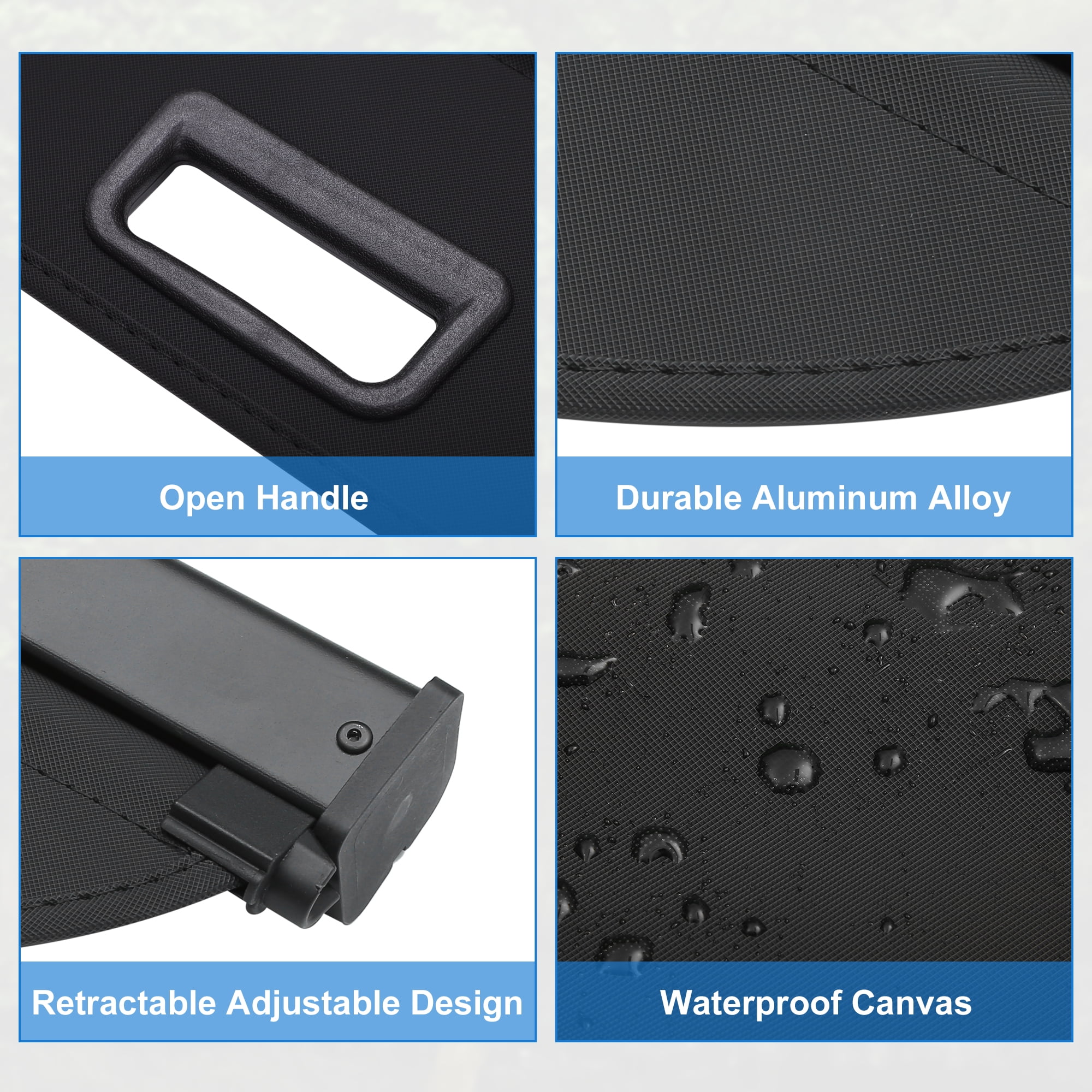 Unique Bargains Retractable Cargo Cover for Nissan Kicks 2018-2023 Waterproof Shade