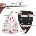 thumbnail image 5 of CEORPER 98x148mmm/3.86x5.83'' Triangular Hook & Loop Sanding Disc 4 Nail 7 Holes Polishing Sanding Pad Compatible for w/ DTS 400, 5 of 15