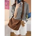 thumbnail image 7 of CoCopeaunts Women Corduroy Crossbody Bag Casual Corduroy Hobo Bags Large Shoulder Tote Bag Fashion Messenger Bag, 7 of 7