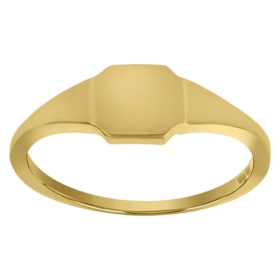 10kt 10k Yellow Gold Womens Engraveable Signet Rings