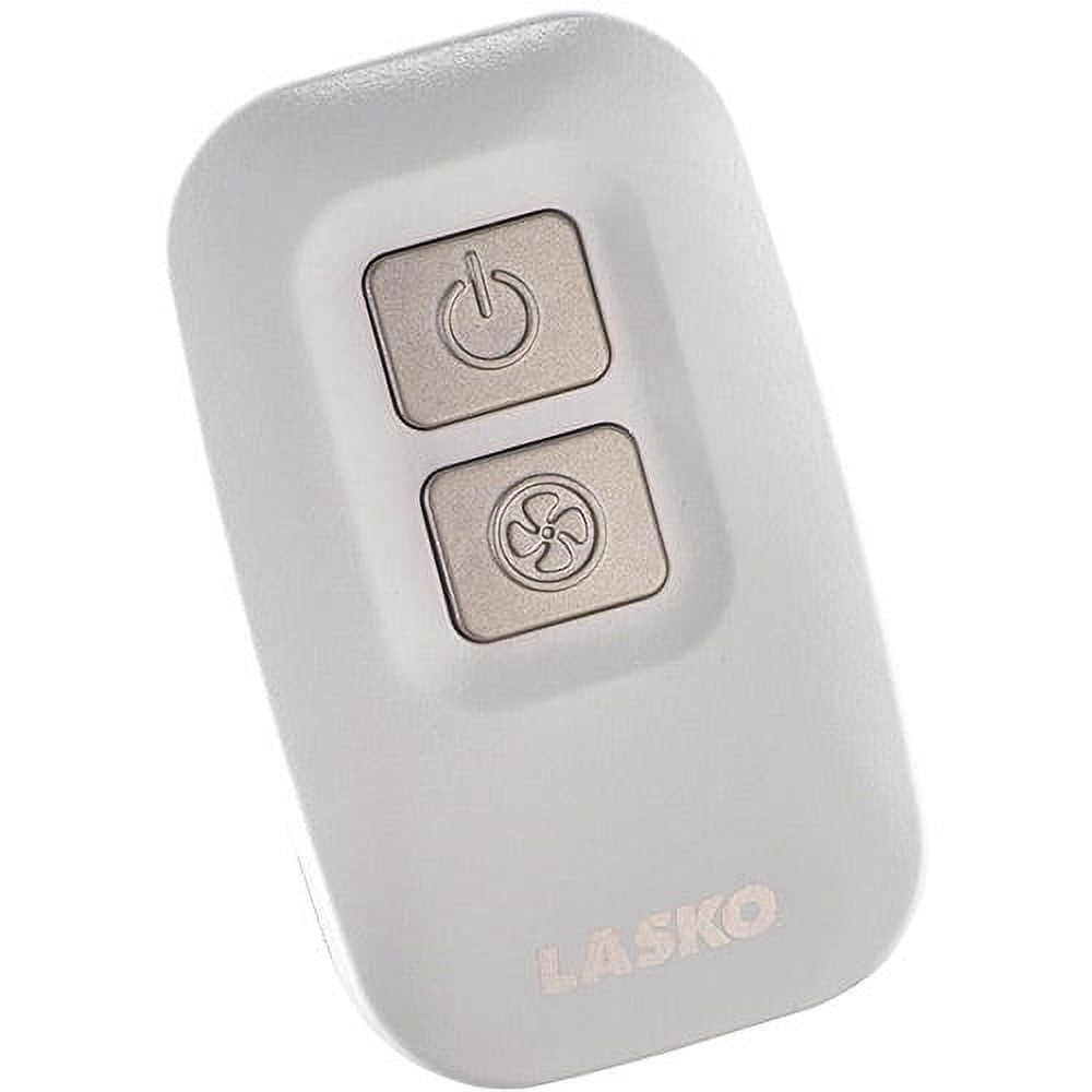 Lasko 18" High-Performance 3-Speed Remote Control Pedestal Fan, White, S18300