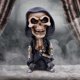 thumbnail image 1 of Decoración de calavera de Halloween NQ adorno de estatua de esqueleto de parca mecánica 14 cm, 1 of 5