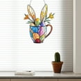 thumbnail image 6 of Kbndieu Easter Bunny Ornaments, Acrylic Stained Glass Sun Catcher Indoor/Outdoor Decor Window Hanging, Easter Tree Decorations for Home Garden Easter Gifts on Clearance, 6 of 6