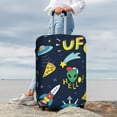 thumbnail image 4 of Wukai Funny Spaceships Elastic Luggage Cover: Personalized Protection for Your Suitcase - Fits 19~29-inch, Washable & Durable Travel Companion-X-Large, 4 of 8