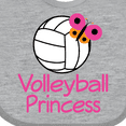 thumbnail image 4 of Inktastic Volleyball Butterfly Princess Girls Baby Bib, 4 of 4