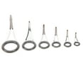 thumbnail image 2 of Rod Guide Rings, Stainless Steel Ceramic Rod Top Tip Light Weight 6PCS  for DIY Rod, 2 of 7