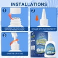 thumbnail image 3 of Mold Remover Gel, Grout Cleaner & Mildew Stain Removal for Washing Machine Seal, Bathroom Shower, Kitchen Sink, Thick No-Drip Formula, Non-Toxic, 8 fl oz, 3 of 10