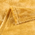 thumbnail image 3 of Superior Atka Fleece Diamond Blanket, 90" x 106" Soft Cozy Blankets, King Size, Gold, 3 of 7