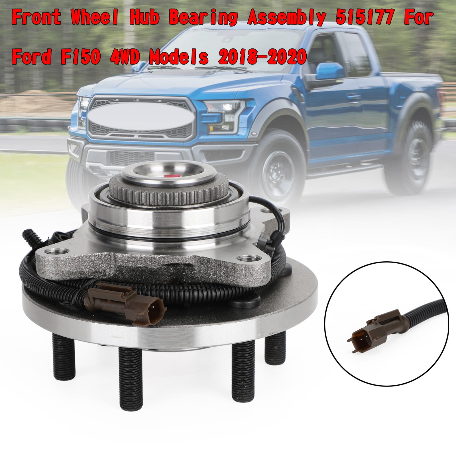 1-Pack 515177 FRONT Wheel Hub Assembly for 2018-2020 Ford F-150 4WD Model Only
