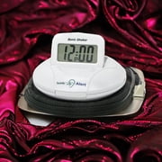 Sonic Shaker SBP100 Portable Loud Vibrating Alarm Clock - White
